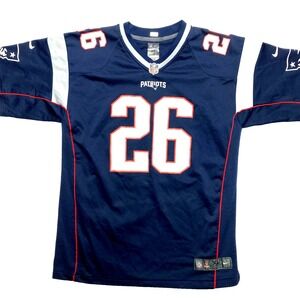 New England Patriots Jersey Boys XL Blue Michel #26 On Field Nike NFL